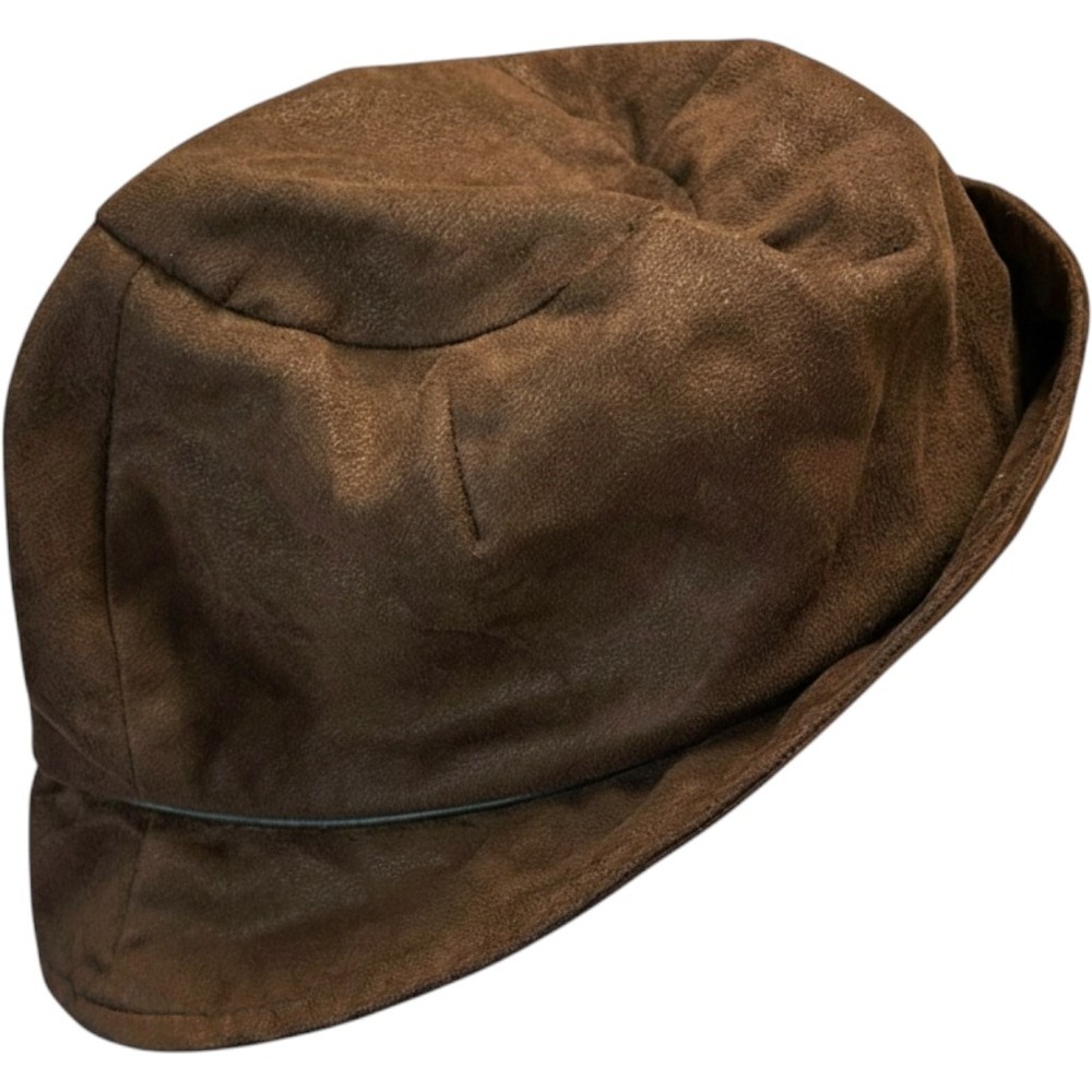 Betmar New York Womens Faux Suede Bucket Hat Brown One Size